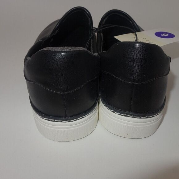 A New Day Frankie Slip On Black Boat Shoes Women's 6 NEW - Picture 5 of 7